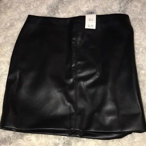 NEW Hollister Leather Skirt
